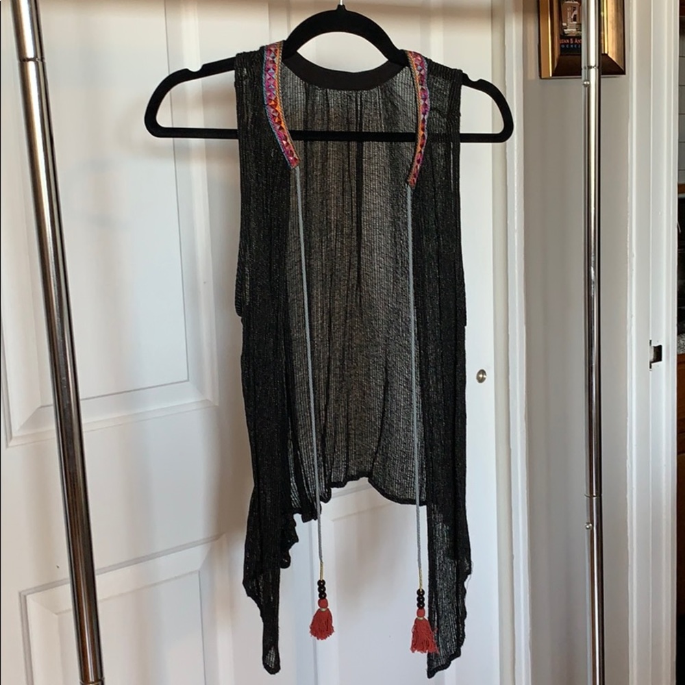 Anthropologie Sleeveless Flowy Vest